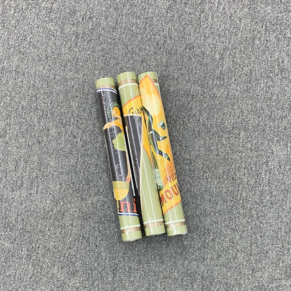 3 rolls Artistic Vintage Wallpaper Border - Multicolor